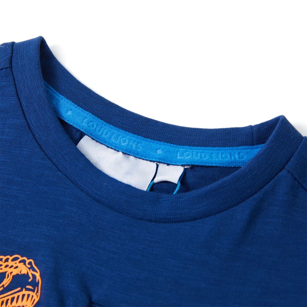 Kinder-Kurzarmshirt Dunkelblau 116