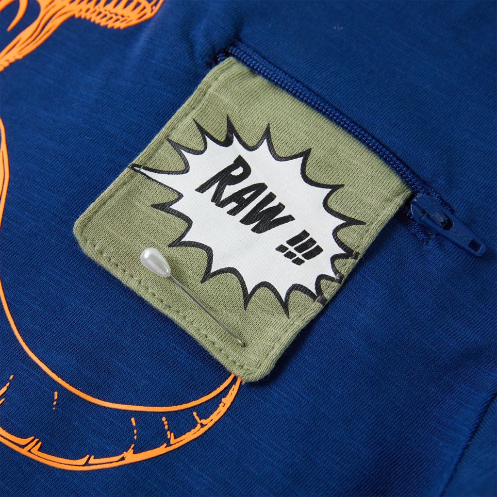 Kinder-Kurzarmshirt Dunkelblau 116