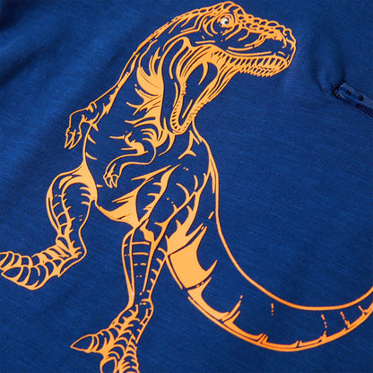 T-shirt enfant à manches courtes bleu foncé 128