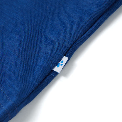 T-shirt enfant à manches courtes bleu foncé 128