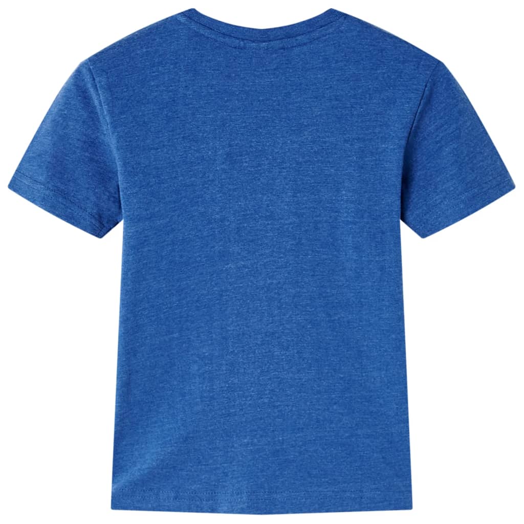 T-shirt enfant bleu foncé chiné 116