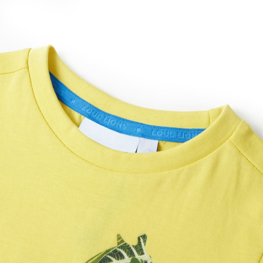 Kinder-T-Shirt Gelb 128