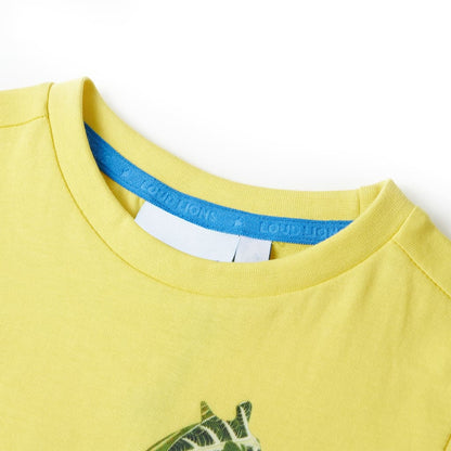 Kinder-T-Shirt Gelb 128