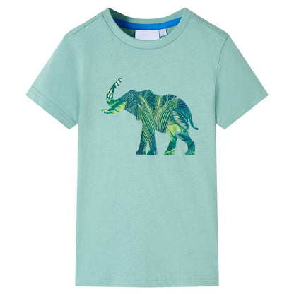 T-shirt enfant kaki clair 140