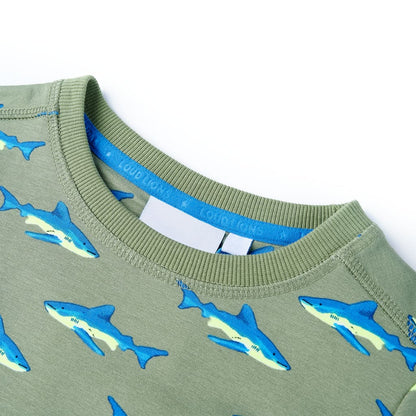Kinder-Sweatshirt Helles Khaki 104