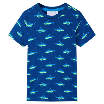 T-shirt enfant bleu foncé 92