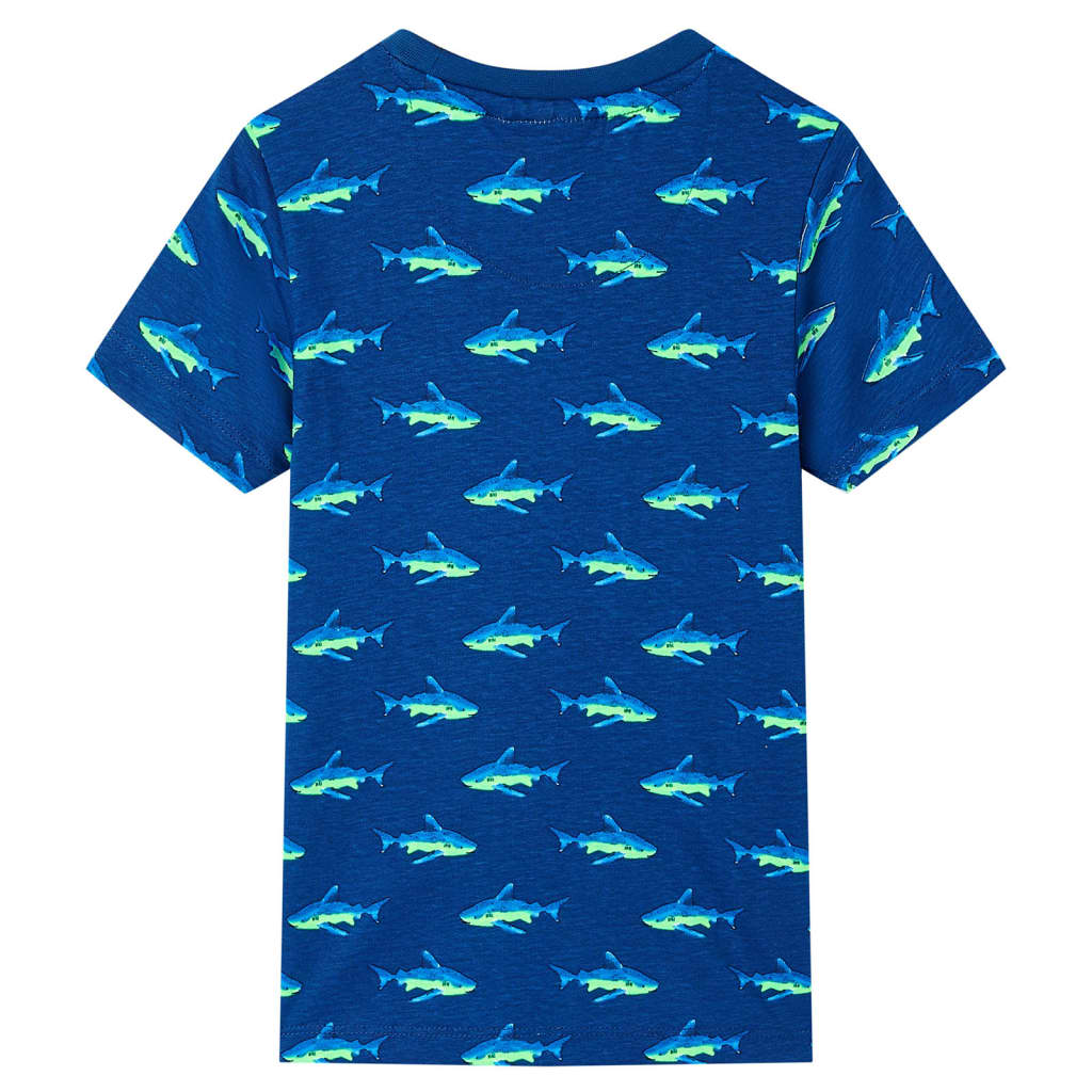 T-shirt enfant bleu foncé 92