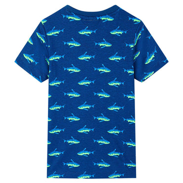 Kinder-T-Shirt Dunkelblau 92