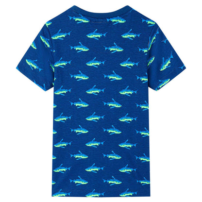 T-shirt enfant bleu foncé 92