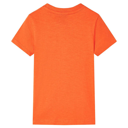 Kinder-T-Shirt Dunkelorange 128