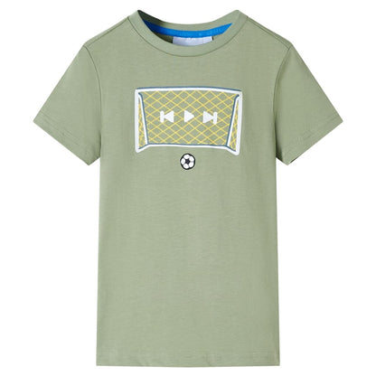 Kinder-T-Shirt Helles Khaki 116
