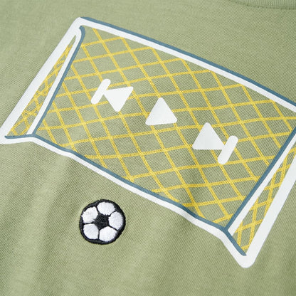 Kinder-T-Shirt Helles Khaki 140