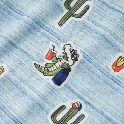 Kinder-T-Shirt Blaumischung 128