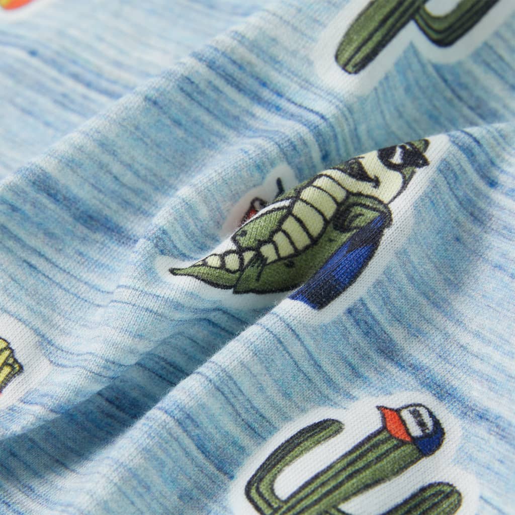 Kinder-T-Shirt Blaumischung 128