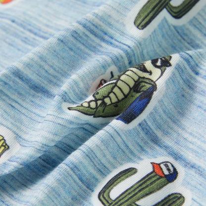 Kinder-T-Shirt Blaumischung 128