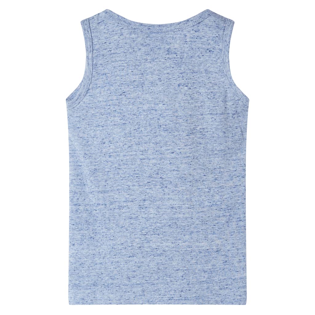 Débardeur enfant bleu chiné 116