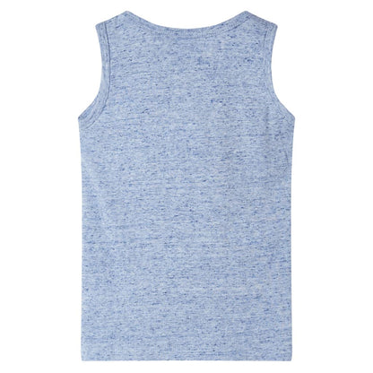 Débardeur enfant bleu chiné 116