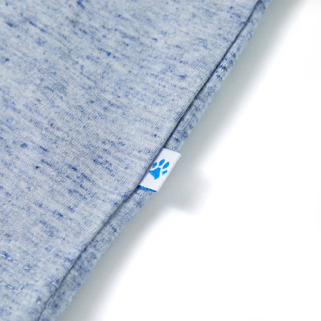 Débardeur enfant bleu chiné 116