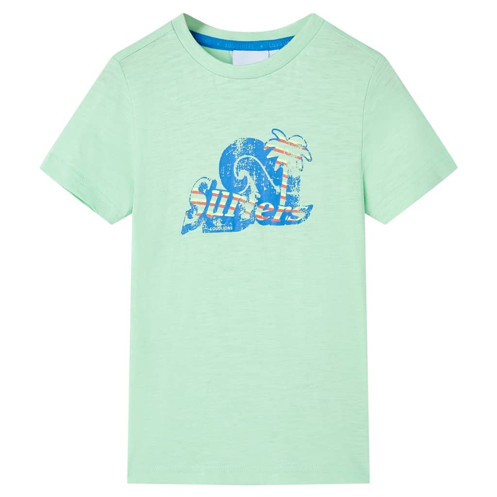 Kinder-T-Shirt Hellgrün 140