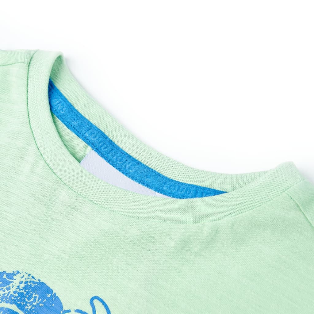Kinder-T-Shirt Hellgrün 140