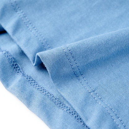 Kinder-T-Shirt Mittelblau 140