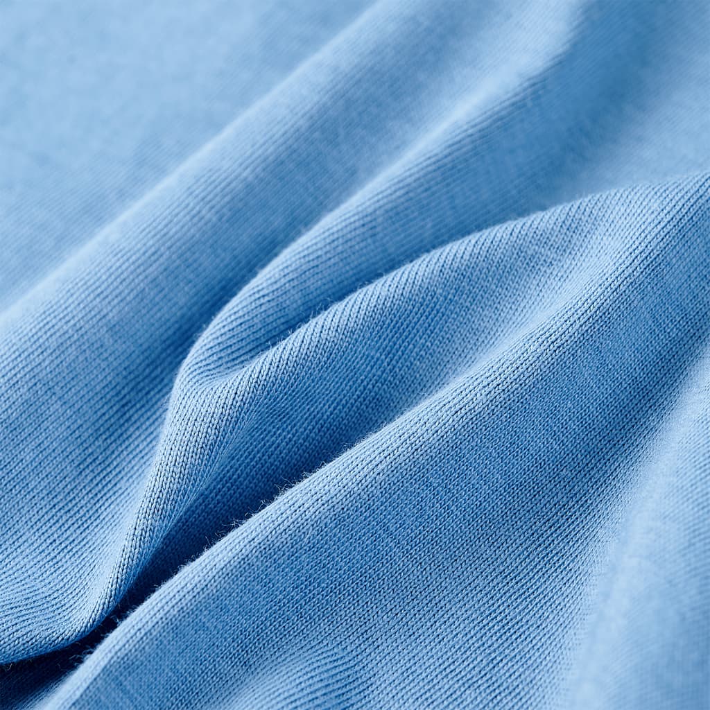 Kinder-T-Shirt Mittelblau 140