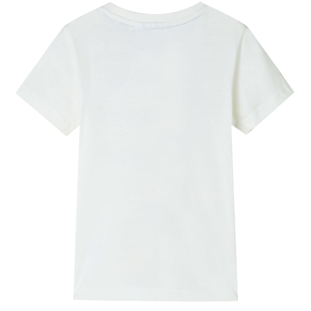 Kinder-T-Shirt Ecru 128