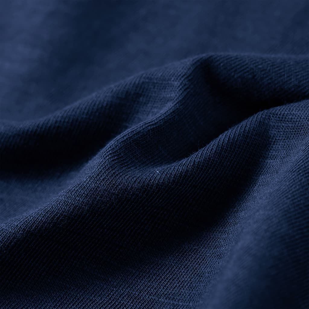 Kinder-Langarmshirt Marineblau Melange 116