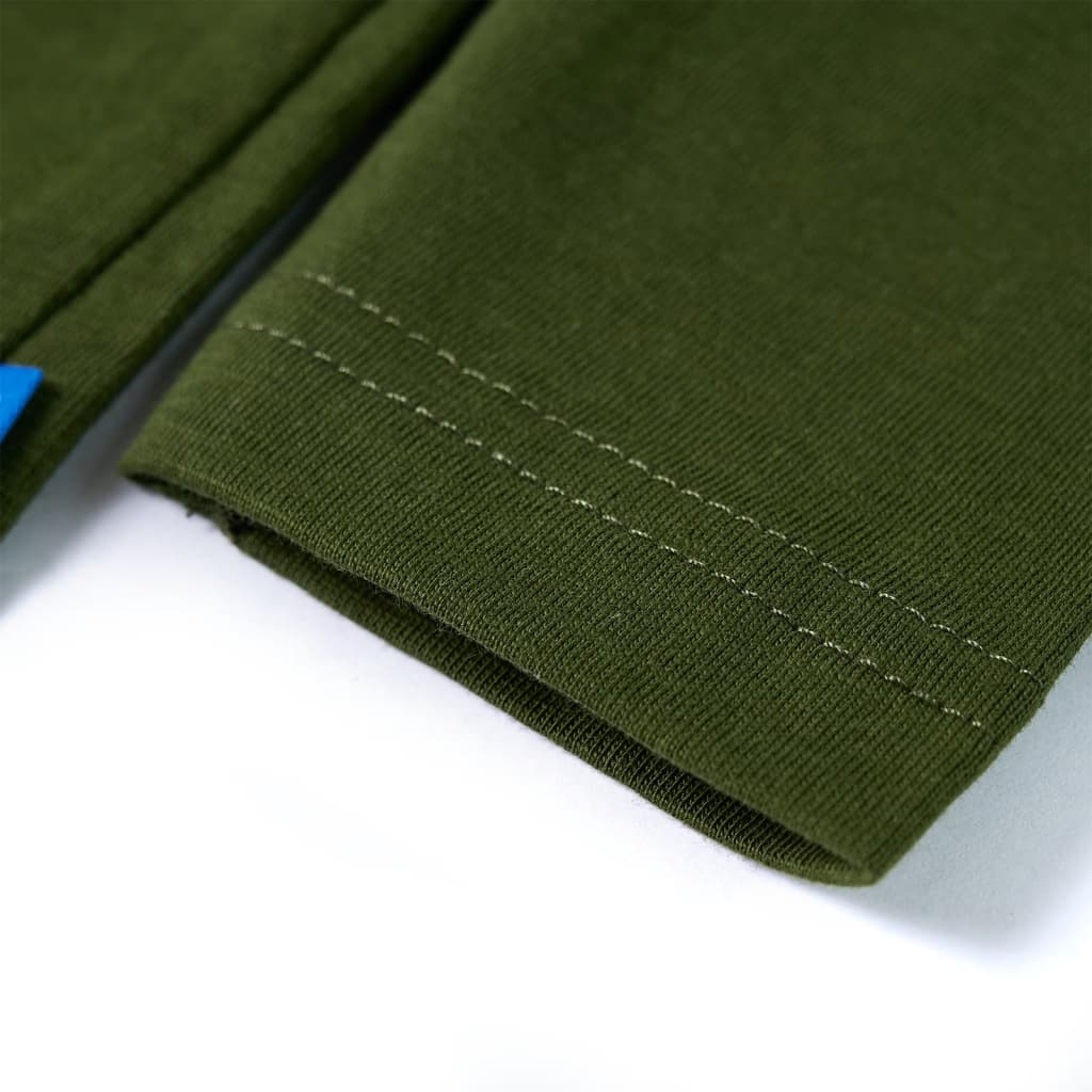 Kinder-Langarmshirt Dunkles Khaki 104