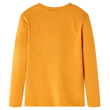 Kinder-Langarmshirt Ocker 116