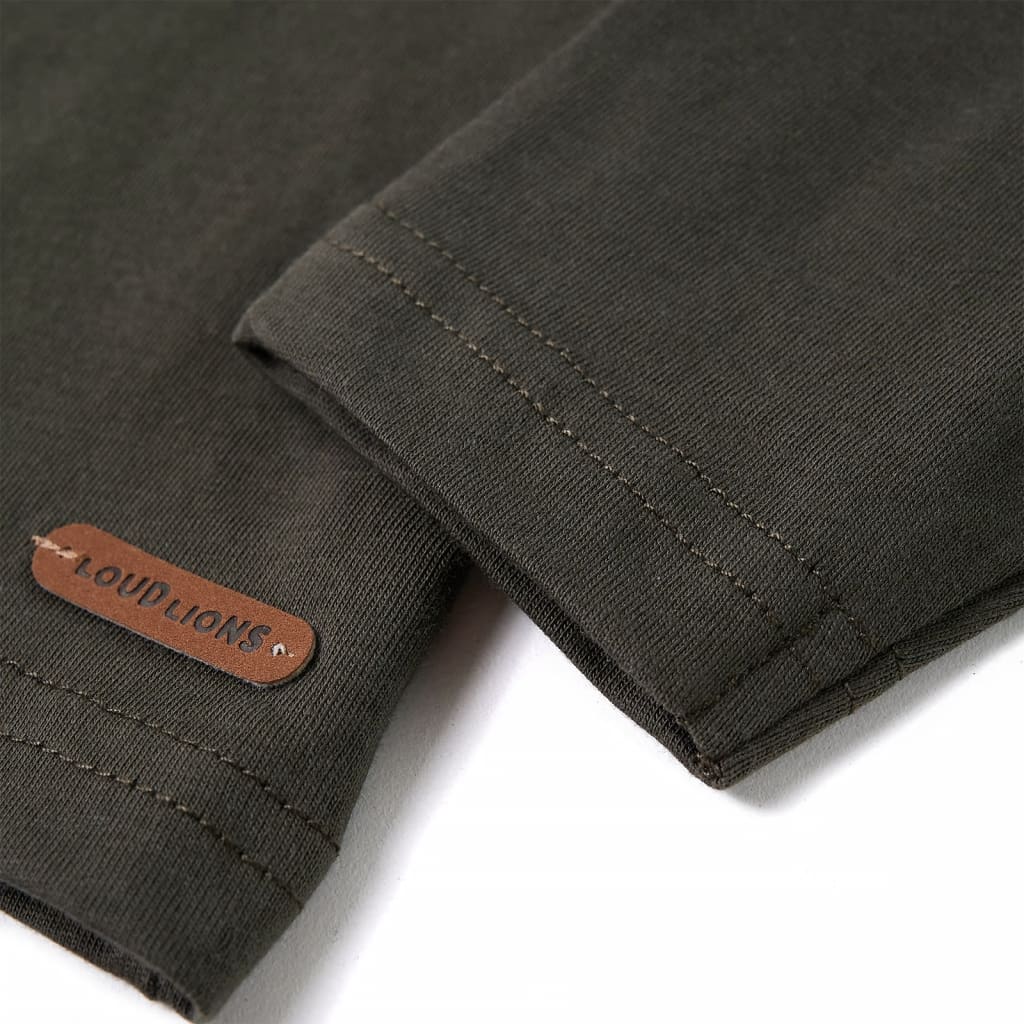 Kinder-Langarmshirt Khaki 104