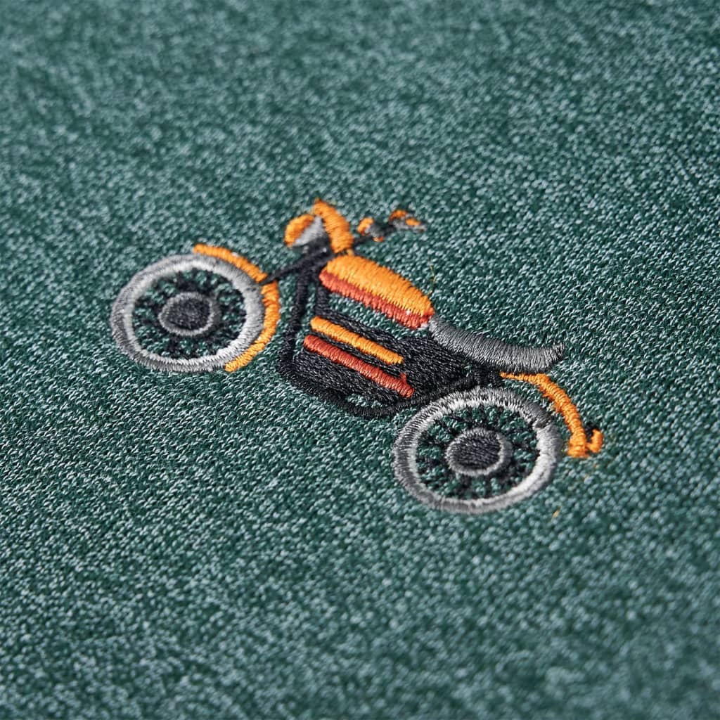 Kinder-Sweatshirt Dunkelgrün Melange 140