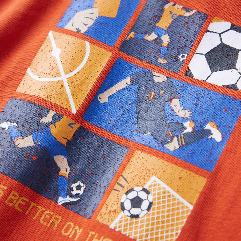 Kinder-Langarmshirt Orange 92