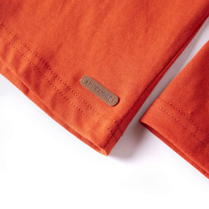Kinder-Langarmshirt Orange 128