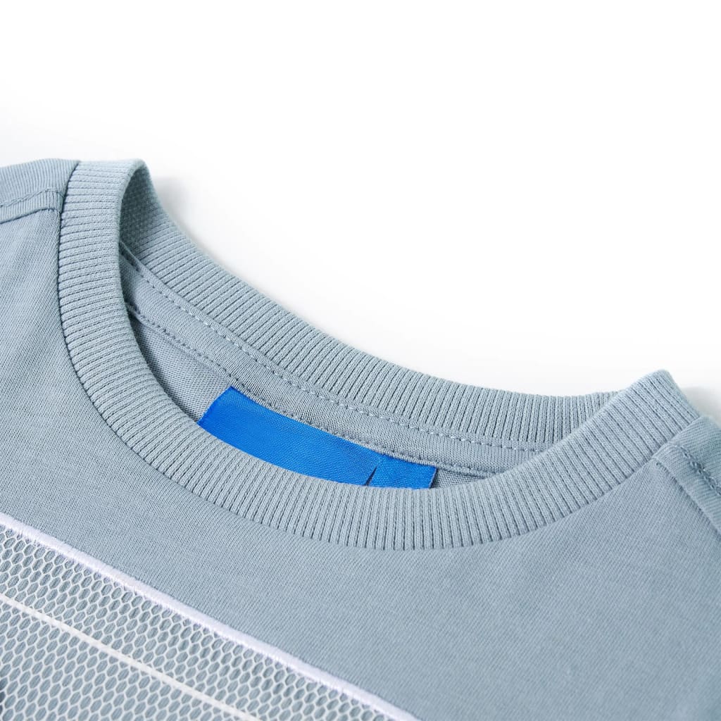 Kinder-Langarmshirt Hellblau 104