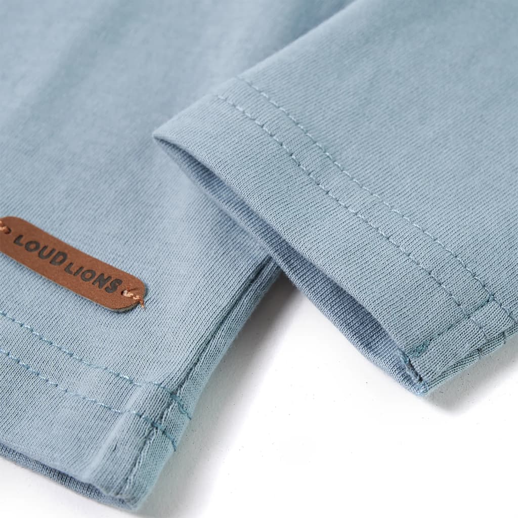 Kinder-Langarmshirt Hellblau 104