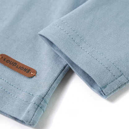 Kinder-Langarmshirt Hellblau 104