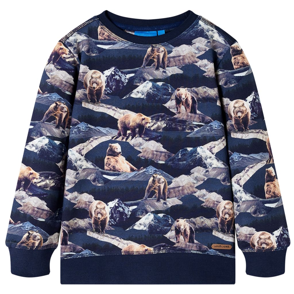 Sweatshirt enfant bleu marine 116