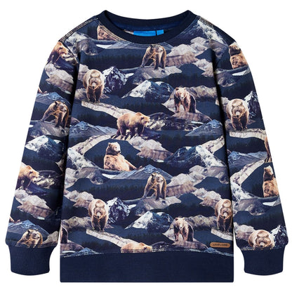 Sweatshirt enfant bleu marine 116
