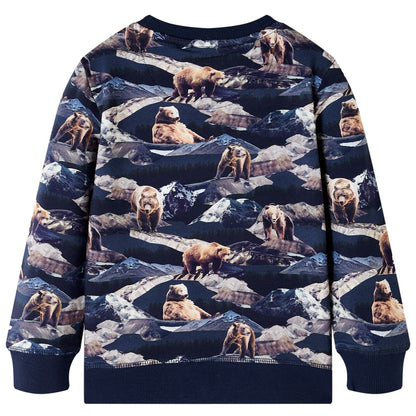 Sweatshirt enfant bleu marine 116
