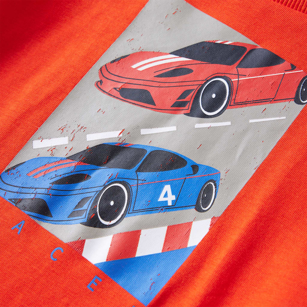 Kinder-Langarmshirt Hellorange 104