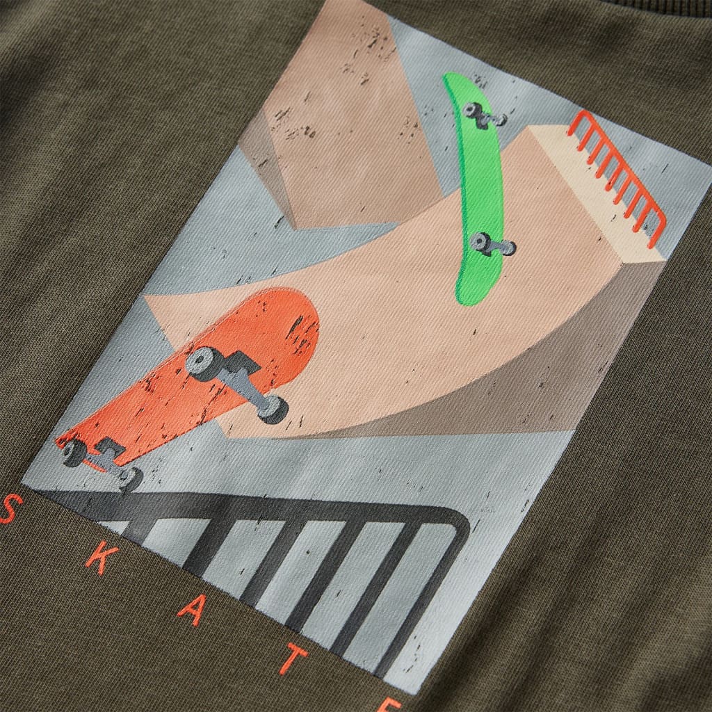 Kinder-Langarmshirt Khaki 104