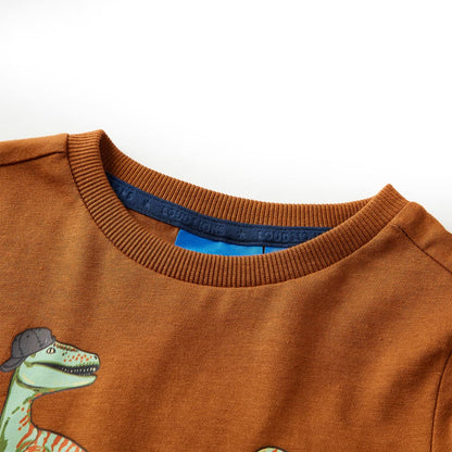 Kinder-Langarmshirt Cognac 104