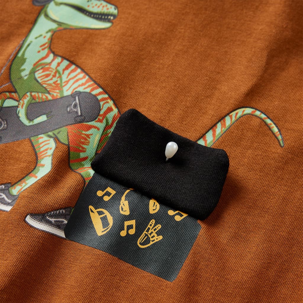Kinder-Langarmshirt Cognac 104