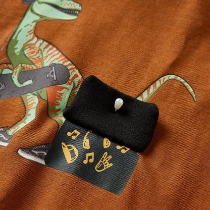 Kinder-Langarmshirt Cognac 128