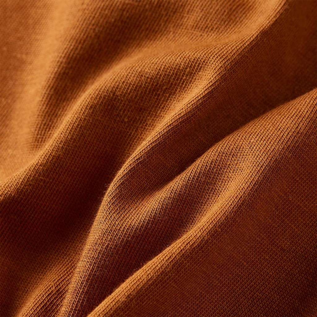 Kinder-Langarmshirt Cognac 128