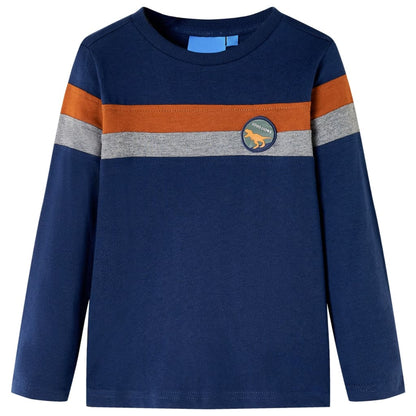 T-shirt manches longues enfant bleu marine 104