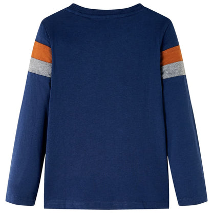 T-shirt manches longues enfant bleu marine 104