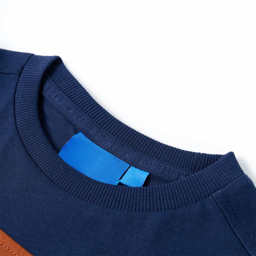 T-shirt manches longues enfant bleu marine 104