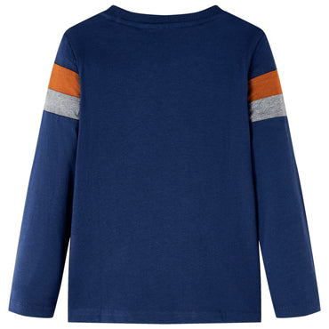 T-shirt manches longues enfant bleu marine 116
